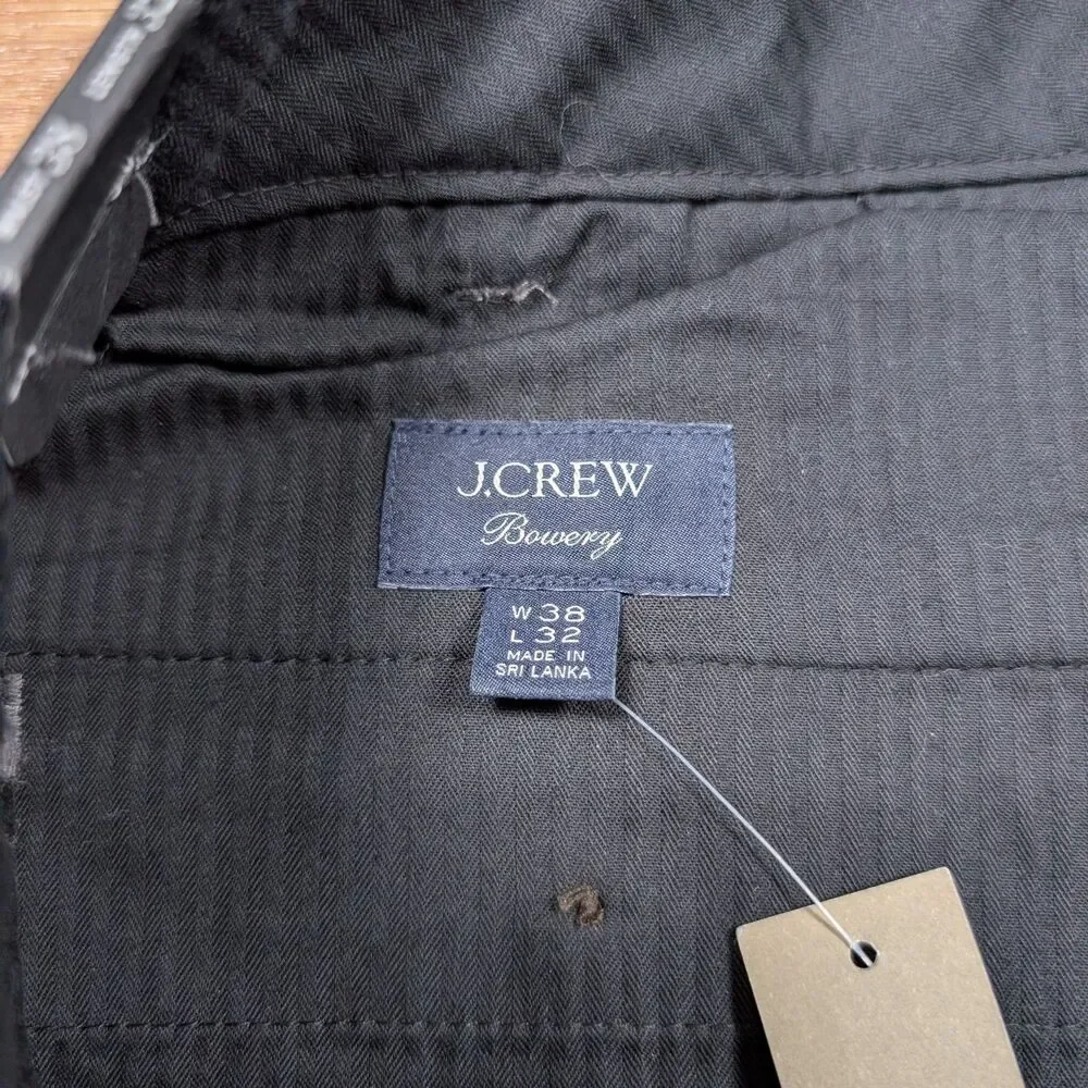 J. Crew Bowery Dress Pants Men's 38x32 Gray Slim Fit Wool Blend Business NWT